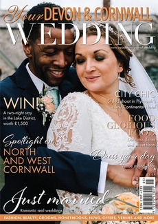 Cover of the May/June 2022 issue of Your Devon & Cornwall Wedding magazine