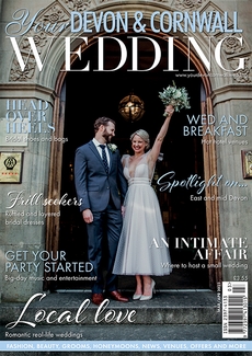 Cover of the March/April 2023 issue of Your Devon & Cornwall Wedding magazine