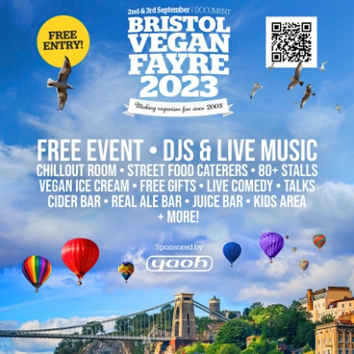 Bristol-based VegfestUK celebrates 20 years of festivals with huge free party!