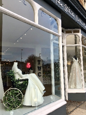 We love The White Collection Bridal Boutique in Portishead's inclusive new window display: Image 1