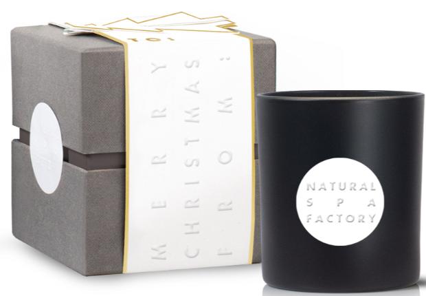 We love the new Amber Noir candle from Bath-based Natural Spa Factory: Image 1