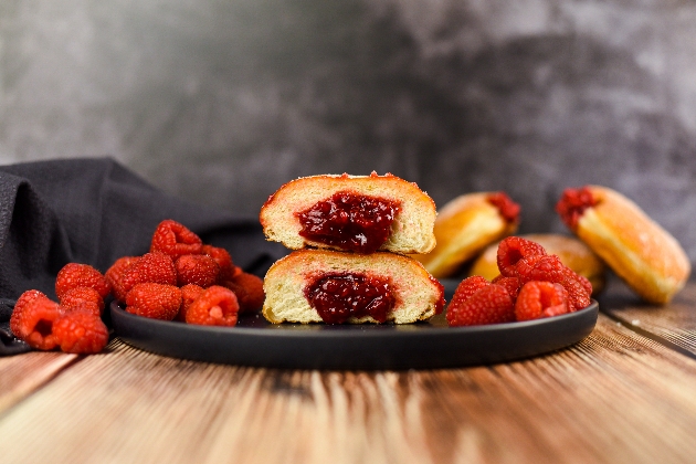 Crosstown Homemade Raspberry Jam doughnut