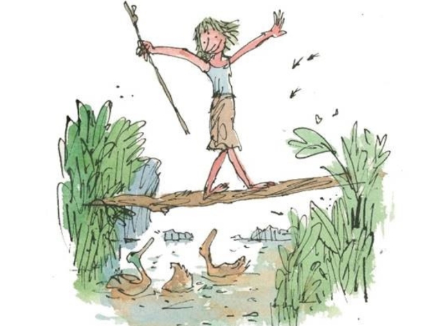 Quentin Blake illustration for drawn to water at WWT Slimbridge