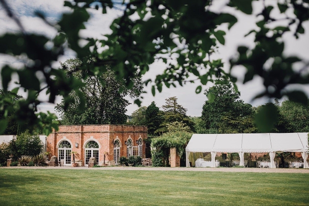 Charlton House exterior orangery and marquee